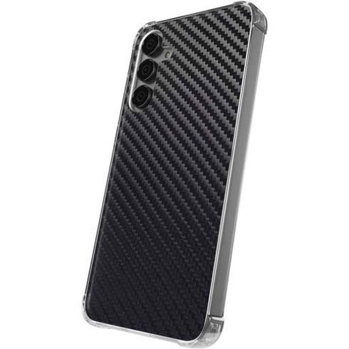 Black Carbon Fiber Specialty Texture Material Galaxy S24 Plus Clear Case