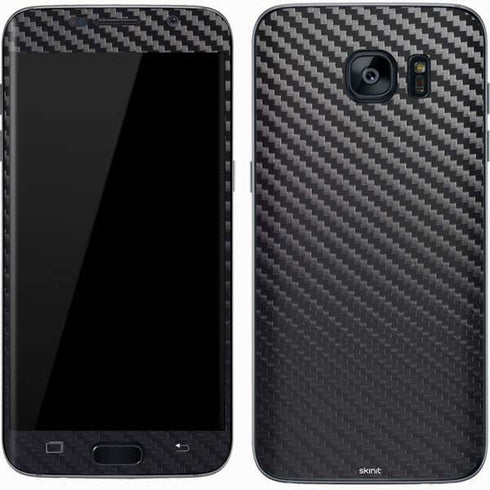Black Carbon Fiber Specialty Texture Material Galaxy S7 Skin