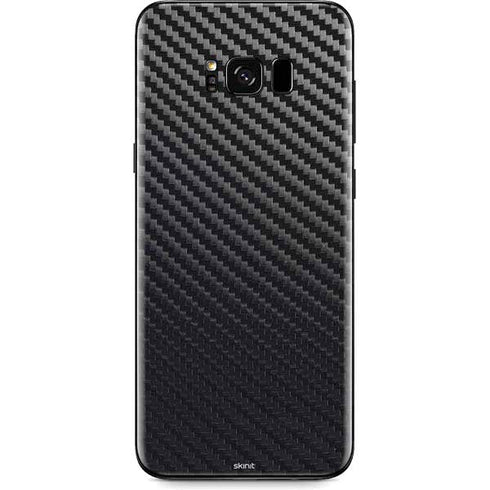 Black Carbon Fiber Specialty Texture Material Galaxy S8 Plus Skin