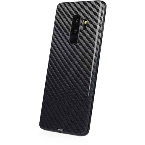 Black Carbon Fiber Specialty Texture Material Galaxy S9 Plus Skin
