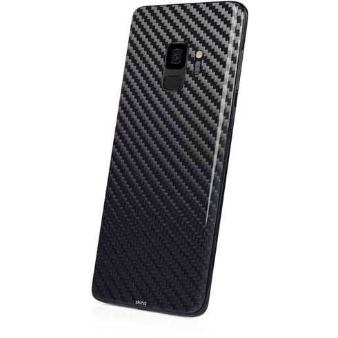 Black Carbon Fiber Specialty Texture Material Galaxy S9 Skin
