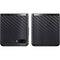 Black Carbon Fiber Specialty Texture Material Galaxy Z Flip Skin