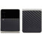 Black Carbon Fiber Specialty Texture Material Galaxy Z Flip3 5G Skin