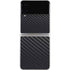 Black Carbon Fiber Specialty Texture Material Galaxy Z Flip3 5G Skin