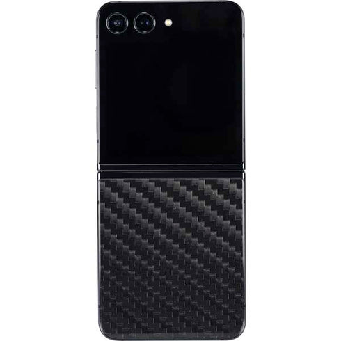 Black Carbon Fiber Specialty Texture Material Galaxy Z Flip5 5G Skin