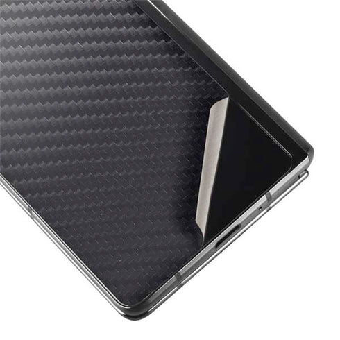 Black Carbon Fiber Specialty Texture Material Galaxy Z Fold2 5G Skin
