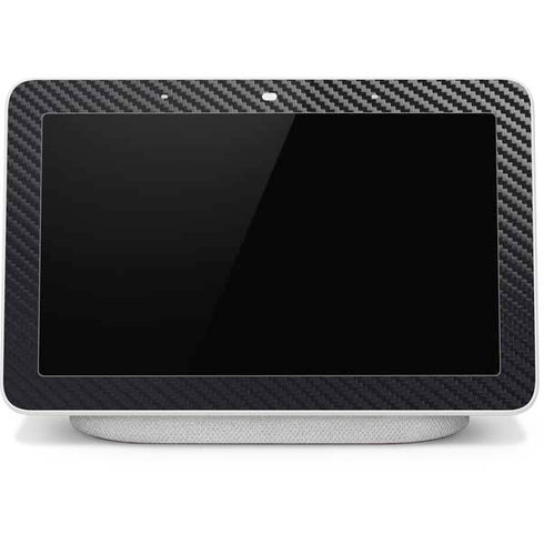 Black Carbon Fiber Specialty Texture Material Google Home Hub Skin