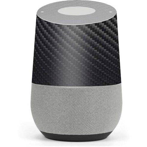 Black Carbon Fiber Specialty Texture Material Google Home Skin