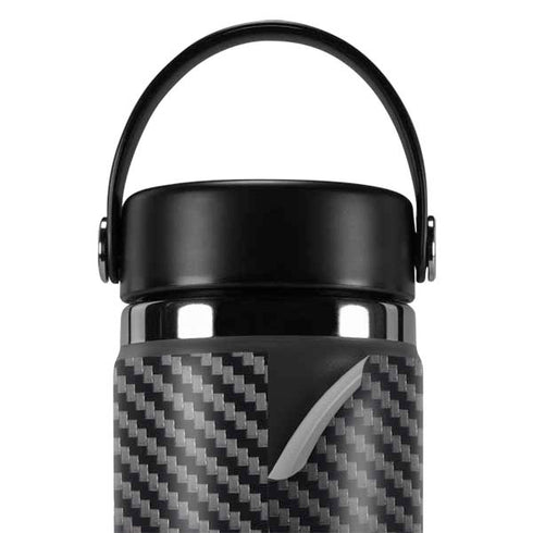 Black Carbon Fiber Specialty Texture Material Hydro Flask 20oz Wide Mouth Skin