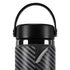 Black Carbon Fiber Specialty Texture Material Hydro Flask 20oz Wide Mouth Skin