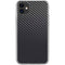 Black Carbon Fiber Specialty Texture Material iPhone 11 Clear Case
