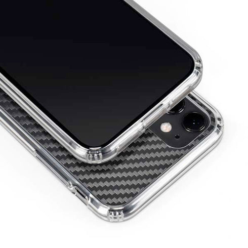 Black Carbon Fiber Specialty Texture Material iPhone 11 Clear Case