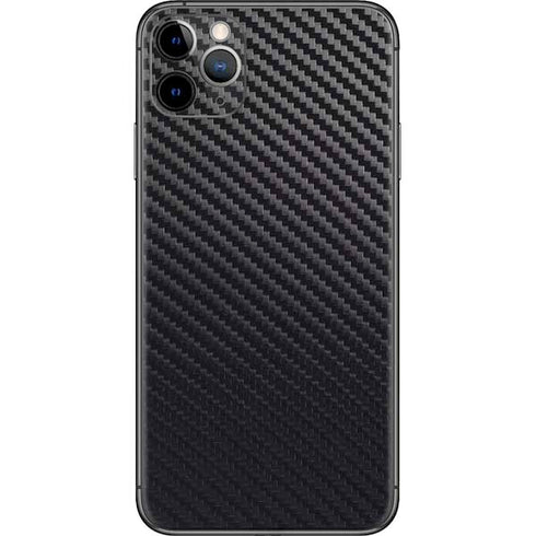 Black Carbon Fiber Specialty Texture Material iPhone 11 Pro Max Skin