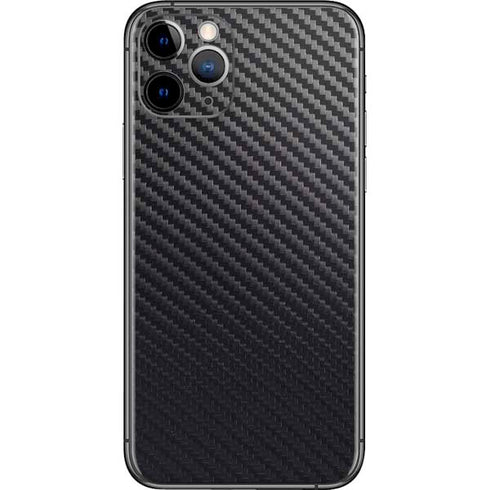 Black Carbon Fiber Specialty Texture Material iPhone 11 Pro Skin