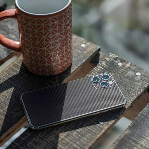 Black Carbon Fiber Specialty Texture Material iPhone 11 Pro Skin