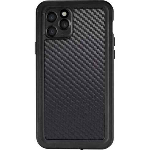 Black Carbon Fiber Specialty Texture Material iPhone 11 Pro Waterproof Case