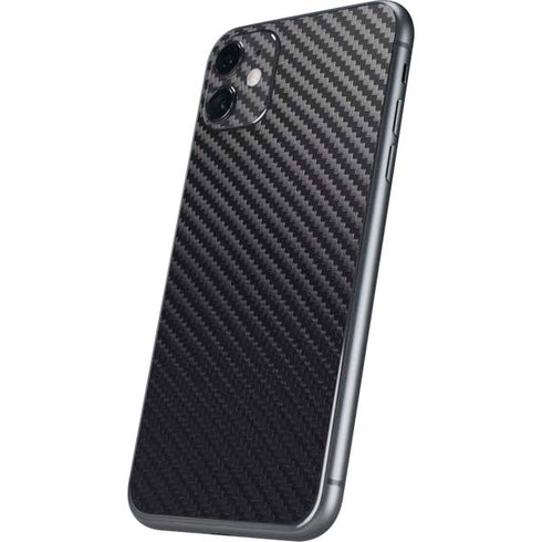 Black Carbon Fiber Specialty Texture Material iPhone 11 Skin