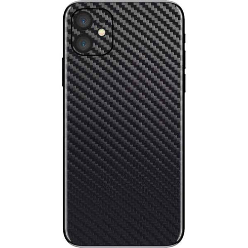 Black Carbon Fiber Specialty Texture Material iPhone 11 Skin