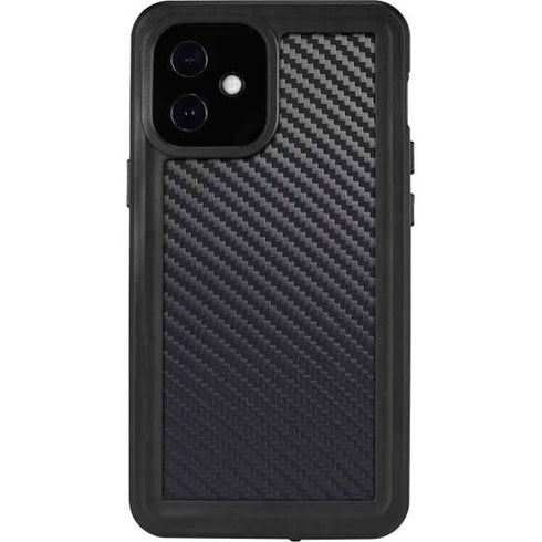 Black Carbon Fiber Specialty Texture Material iPhone 12 Mini Waterproof Case
