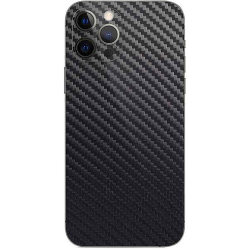 Black Carbon Fiber Specialty Texture Material iPhone 12 Pro Skin