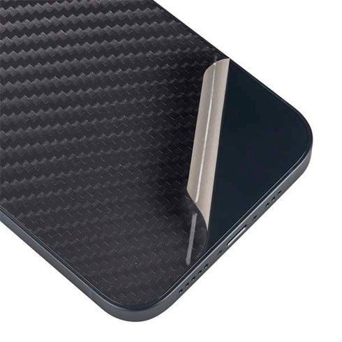 Black Carbon Fiber Specialty Texture Material iPhone 13 Mini Skin