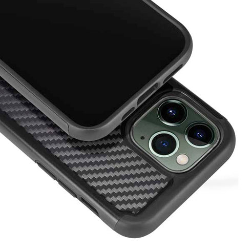 Black Carbon Fiber Specialty Texture Material iPhone 13 Pro Cargo Case