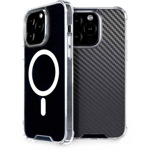 Black Carbon Fiber Specialty Texture Material iPhone 13 Pro Max MagSafe Case