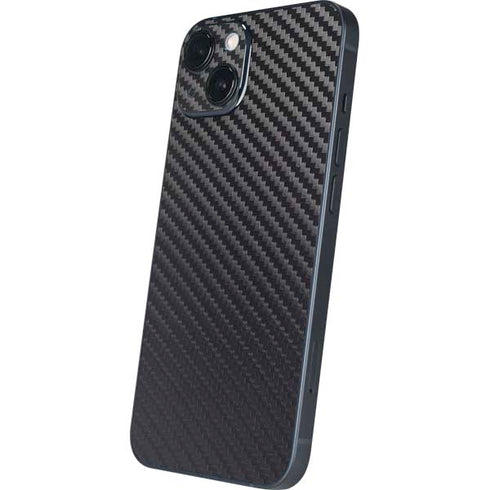 Black Carbon Fiber Specialty Texture Material iPhone 14 Plus Skin