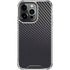 Black Carbon Fiber Specialty Texture Material iPhone 14 Pro Clear Case