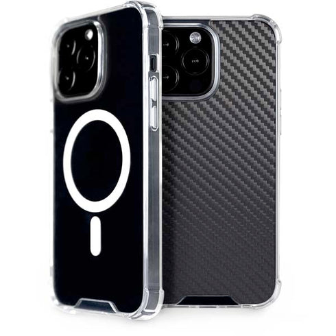 Black Carbon Fiber Specialty Texture Material iPhone 14 Pro Max MagSafe Case