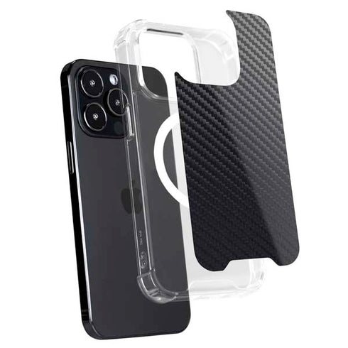 Black Carbon Fiber Specialty Texture Material iPhone 14 Pro Max MagSafe Case