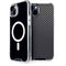Black Carbon Fiber Specialty Texture Material iPhone 15 Plus MagSafe Case