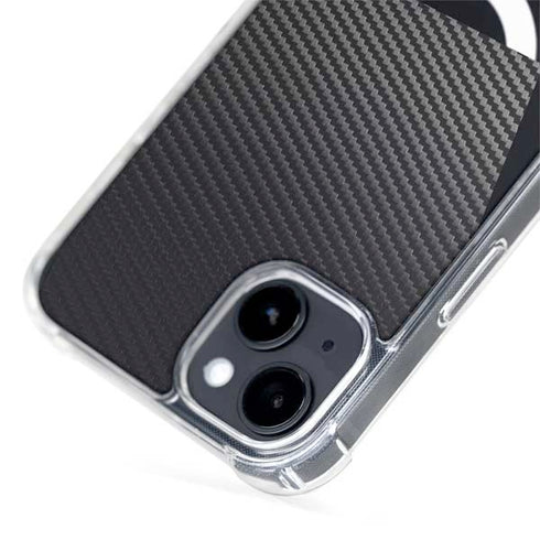 Black Carbon Fiber Specialty Texture Material iPhone 15 Plus MagSafe Case