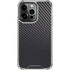 Black Carbon Fiber Specialty Texture Material iPhone 15 Pro Clear Case