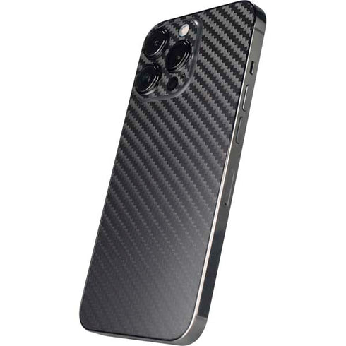 Black Carbon Fiber Specialty Texture Material iPhone 15 Pro Skin