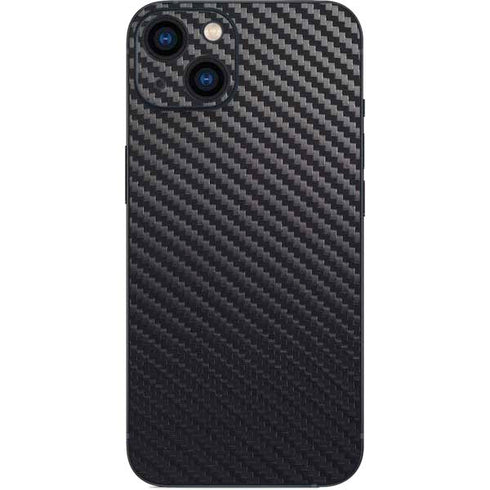 Black Carbon Fiber Specialty Texture Material iPhone 15 Skin