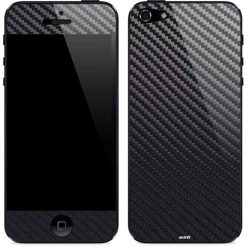 Black Carbon Fiber Specialty Texture Material iPhone 5/5s/5SE Skin