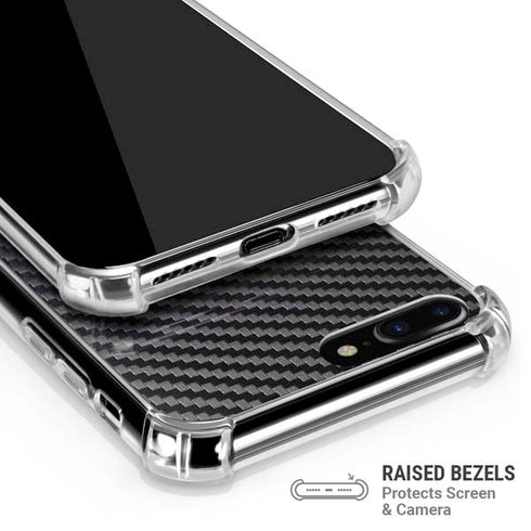Black Carbon Fiber Specialty Texture Material iPhone 7/8 Plus Clear Case