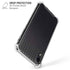 Black Carbon Fiber Specialty Texture Material iPhone XR Clear Case