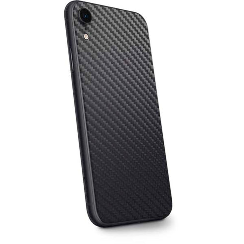 Black Carbon Fiber Specialty Texture Material iPhone XR Skin