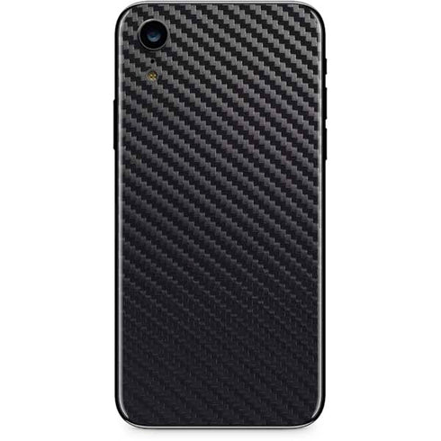 Black Carbon Fiber Specialty Texture Material iPhone XR Skin