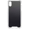 Black Carbon Fiber Specialty Texture Material iPhone XS Clear Case