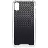 Black Carbon Fiber Specialty Texture Material iPhone XS Clear Case