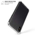 Black Carbon Fiber Specialty Texture Material iPhone XS Max Clear Case