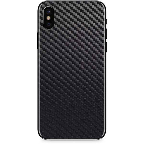 Black Carbon Fiber Specialty Texture Material iPhone XS Max Skin