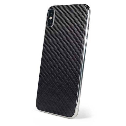 Black Carbon Fiber Specialty Texture Material iPhone XS Max Skin