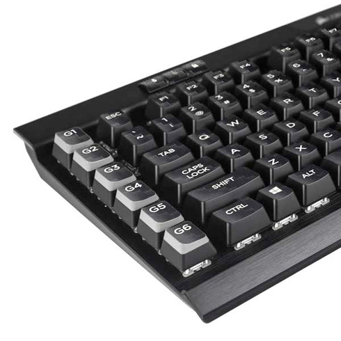 Black Carbon Fiber Specialty Texture Material K95 RGB PLATINUM Mechanical Gaming Keyboard Skin