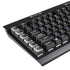Black Carbon Fiber Specialty Texture Material K95 RGB PLATINUM Mechanical Gaming Keyboard Skin