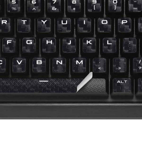 Black Carbon Fiber Specialty Texture Material K95 RGB PLATINUM Mechanical Gaming Keyboard Skin