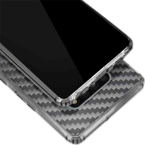 Black Carbon Fiber Specialty Texture Material LG Stylo 6 Clear Case